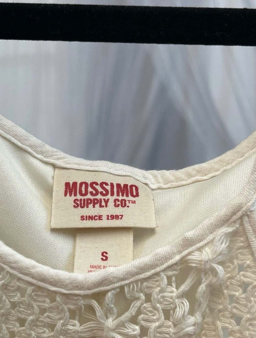 Mossimo Supply Co. Cream Crochet Halter Maxi Dress - Picture 14 of 15